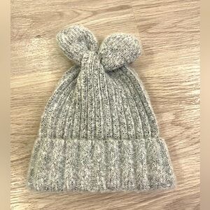 BCBGeneration Cute Grey Toque with Bow Ears.
